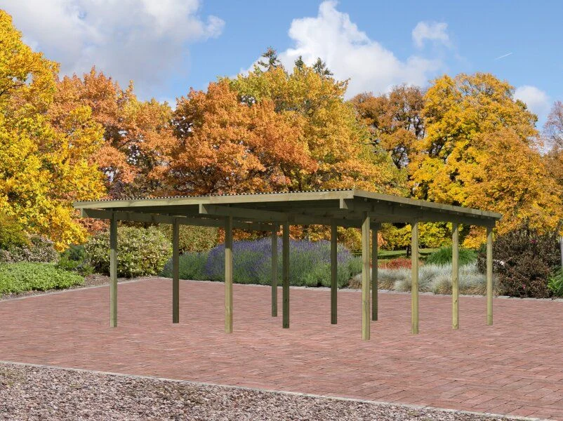 Karibu Doppelcarport ECO 2 Variante A kdi - Image 2