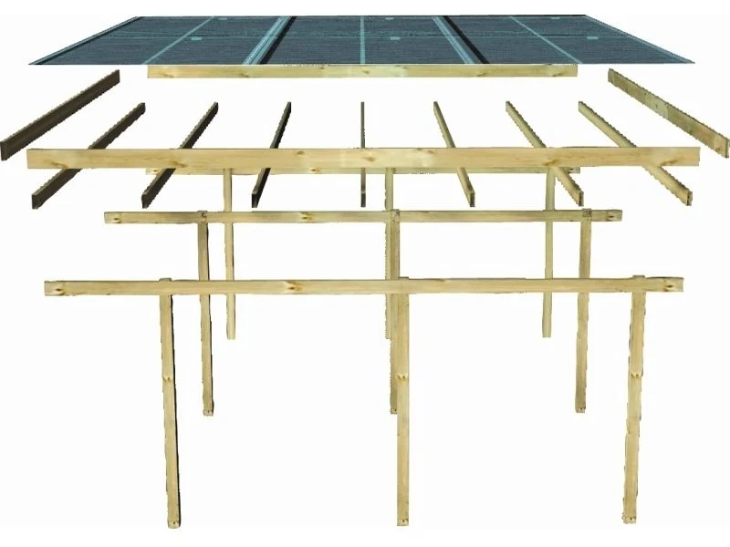 Karibu Doppelcarport ECO mit integriertem Abstellraum 2 - Image 3