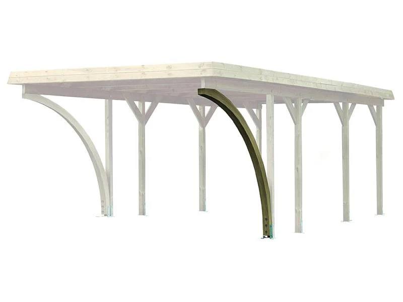 Karibu Einfahrtsbogen aus kdi für Carport 9 x 9 cm - Image 2