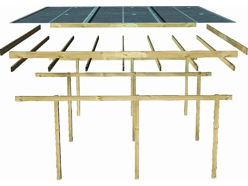 Karibu Einzelcarport ECO 2 Variante A kdi - Image 4