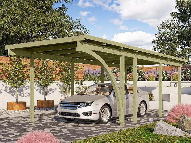 Karibu Einzelcarport ECO 2 Variante B kdi - Image 4