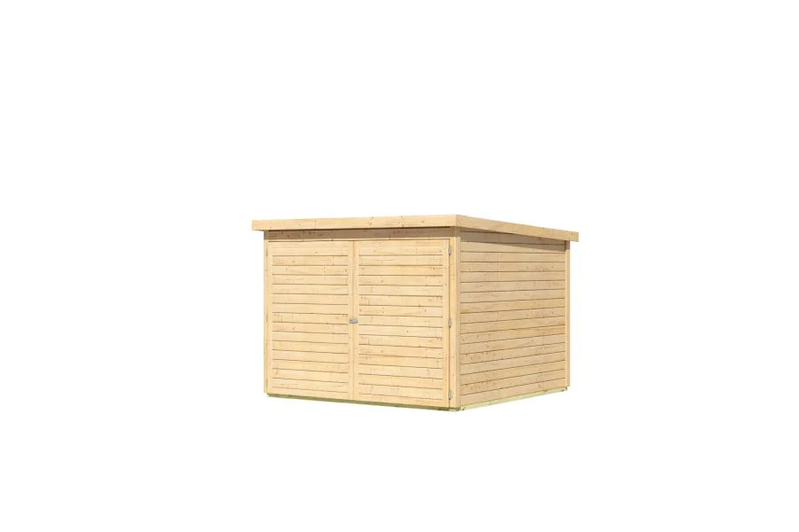 Karibu Fahrradgarage 4, natur 19 mm - Image 4