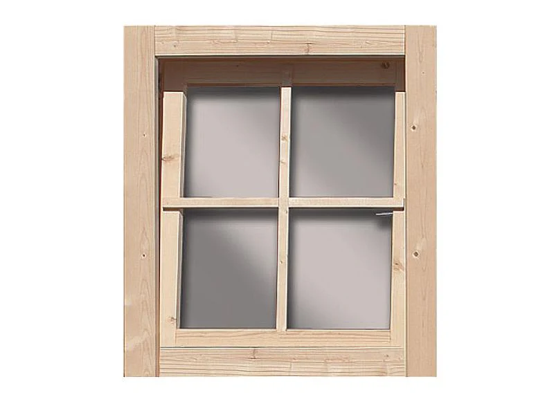 Karibu Fenster für 28 mm Wandstärke | natur | Dreh- / Kippfenster - Zum Selbsteinbau - Image 2