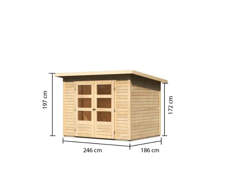 Karibu Gartenhaus Castano, 19 mm - Image 3