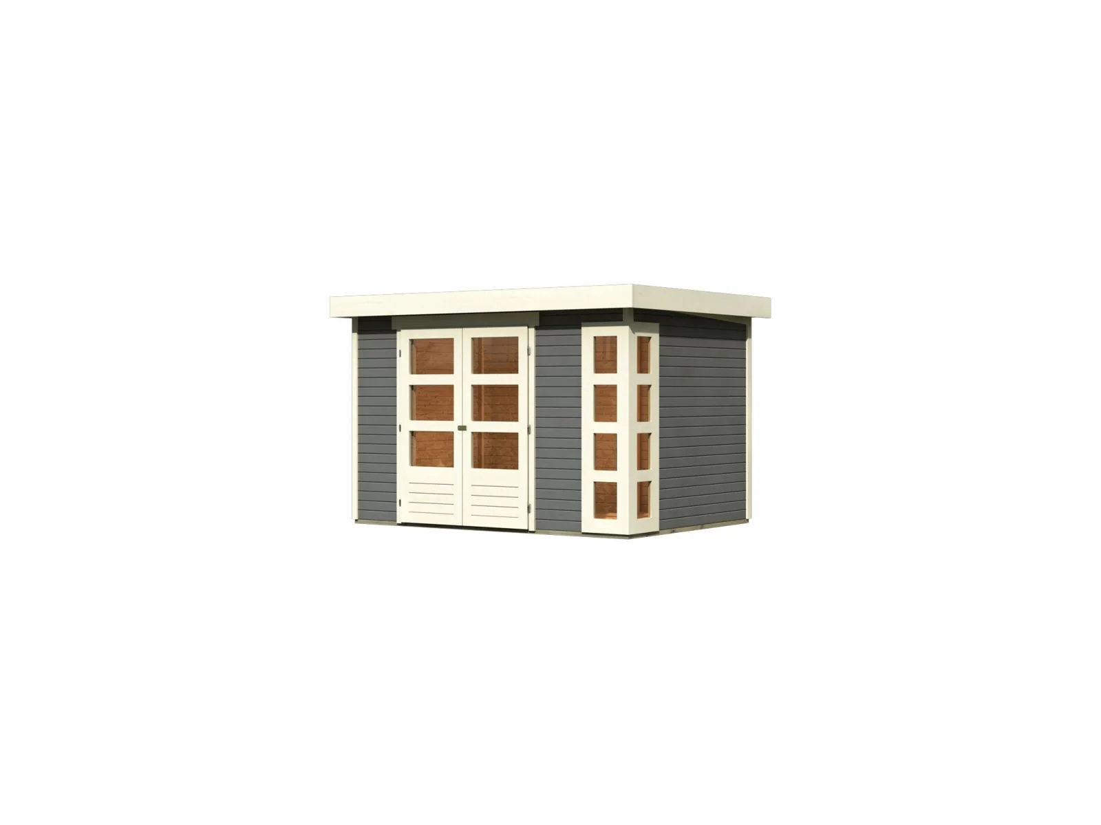 Karibu Gartenhaus Kerko 4 in terragrau 19 mm - Image 2