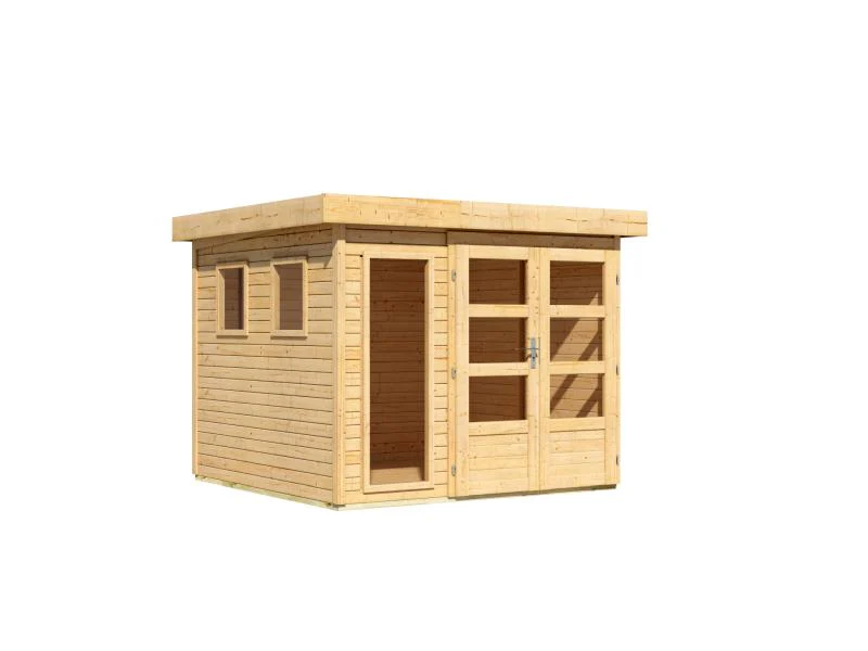 Karibu Gartenhaus Lahar 3,5, natur , 19 mm - Image 2