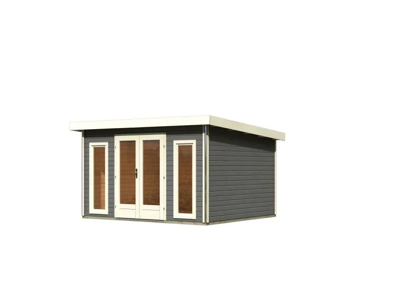 Karibu Gartenhaus Radeburg 2 terragrau 38 mm - Image 2