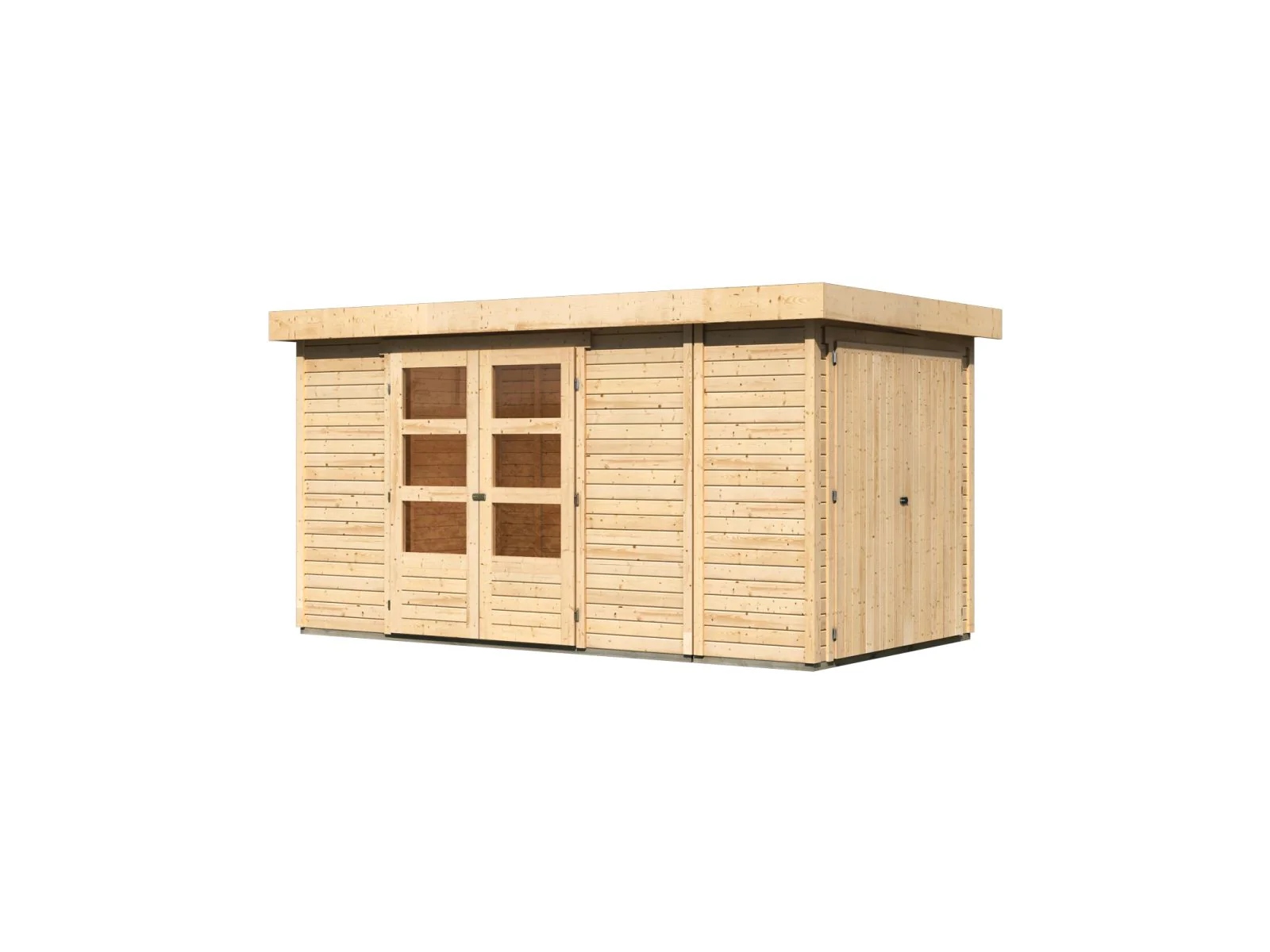 Karibu Gartenhaus Retola 5 inkl. Anbauschrank - Image 4