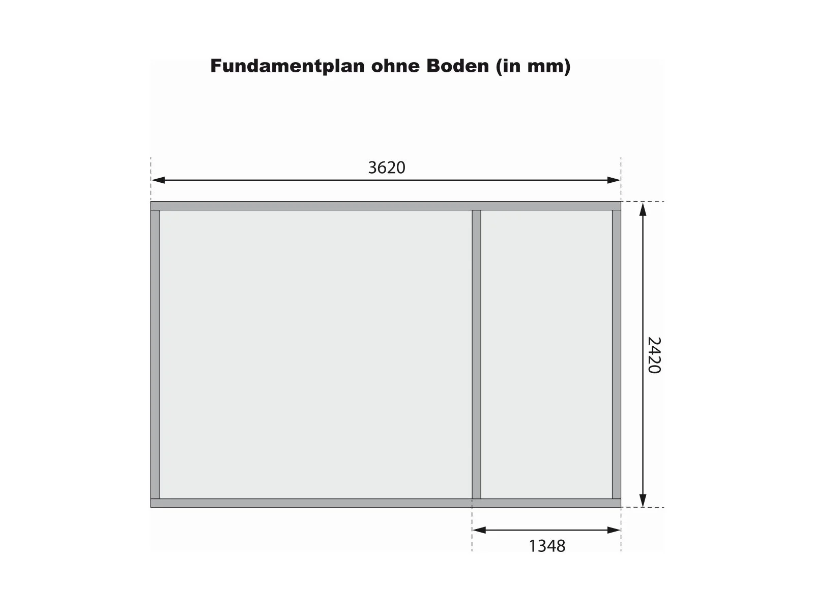 Karibu Gartenhaus Schönbuch 1, 38 mm 2-Raum-Haus - terragrau - Image 4