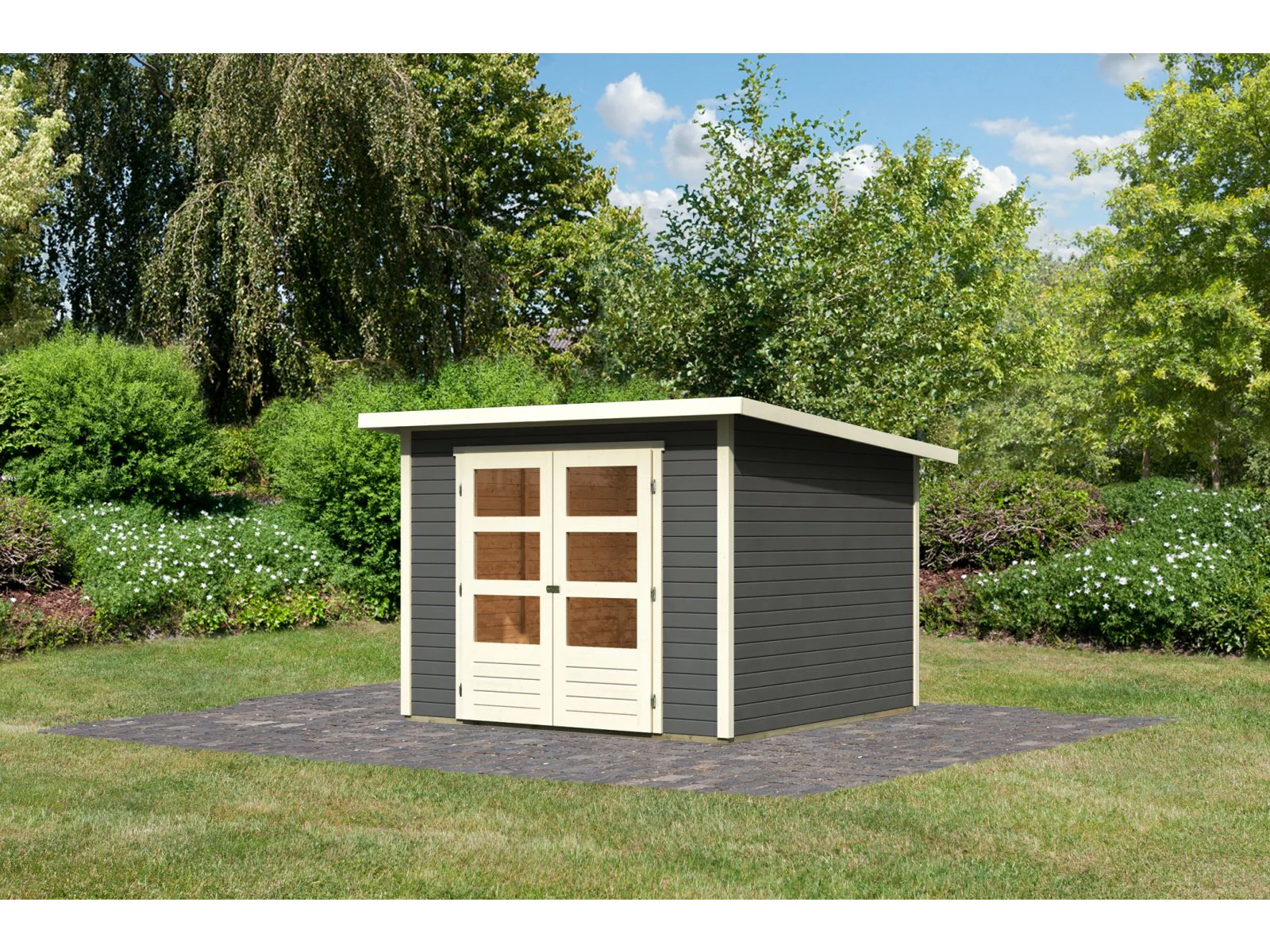 Karibu Gartenhaus Stockach 4 in terragrau - Image 3