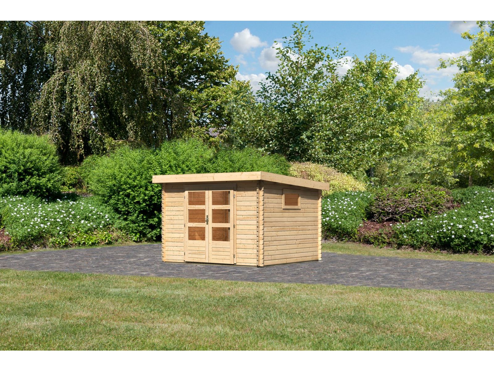 Karibu Gartenhaus Trittau 3 natur - Image 2
