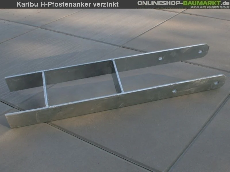 Karibu H-Pfostenanker 12 x 12 x 80 cm 7 St.