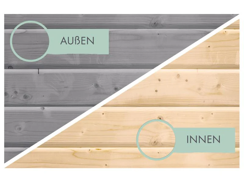 Karibu Hybrid Gartenhaus Jupiter 2 D wassergrau/staubgrau - Image 8