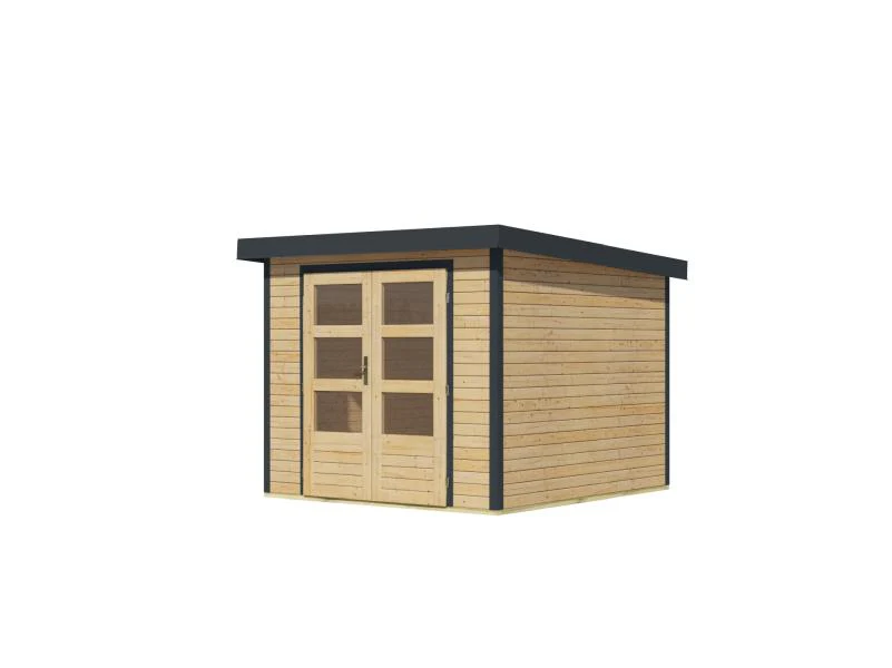 Karibu Hybrid Gartenhaus Jupiter 3,5 A naturbelassen/anthrazit - Image 5