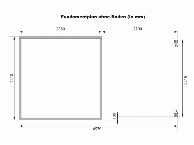 Karibu Hybrid Gartenhaus Jupiter 3,5 D wassergrau/anthrazit, inkl. 2,35 m Anbaudach - Image 5