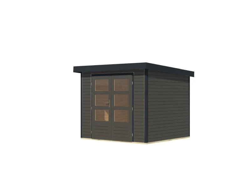 Karibu Hybrid Gartenhaus Jupiter 3 B terragrau/anthrazit - Image 5