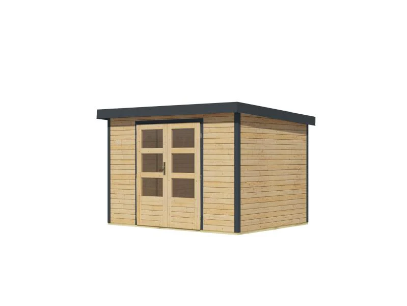 Karibu Hybrid Gartenhaus Jupiter 4 A naturbelassen/anthrazit - Image 5