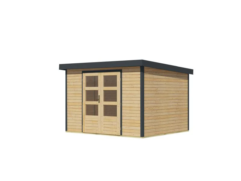 Karibu Hybrid Gartenhaus Jupiter 5 A naturbelassen/anthrazit - Image 5