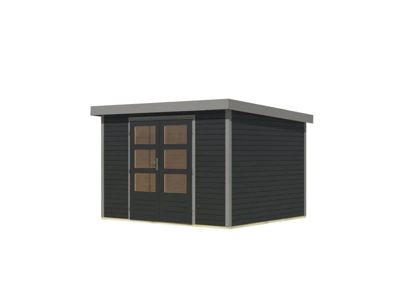 Karibu Hybrid Gartenhaus Jupiter 5 C anthrazit/graualuminium - Image 5