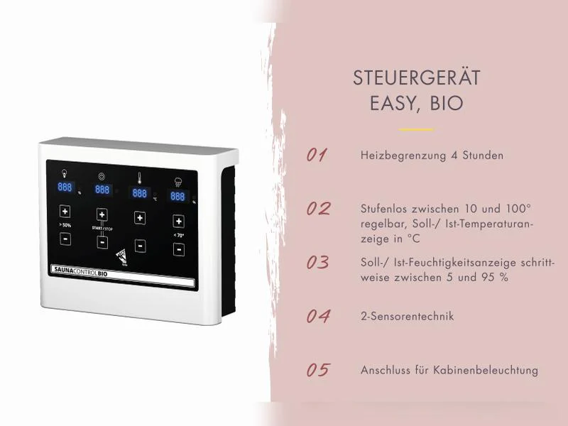 Karibu Hybrid Saunahaus Ares 1, anthrazit/anthrazit-inkl. 9 kW Bioofen ext. Steuerung- - Image 6