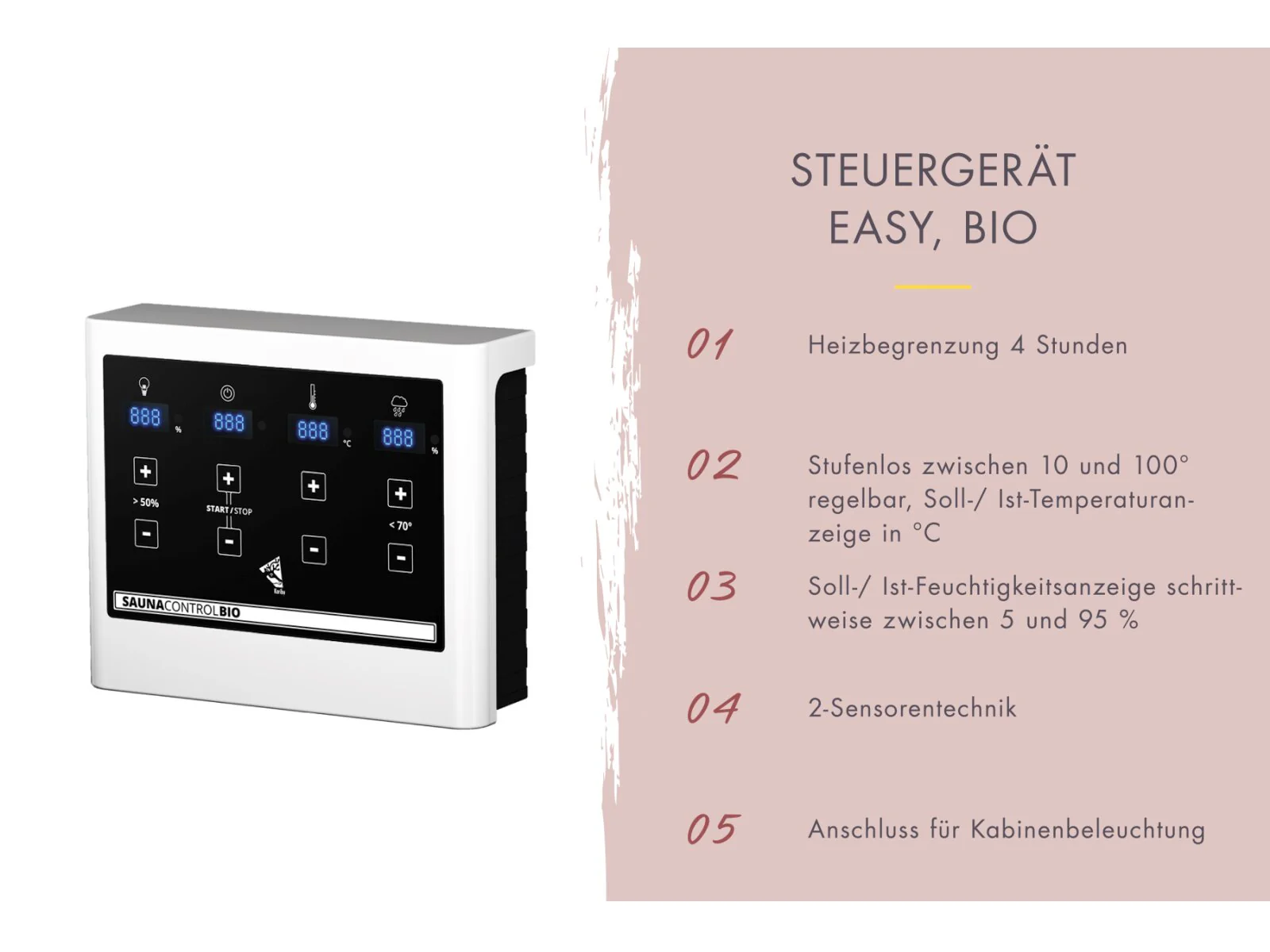 Karibu Hybrid Saunahaus Ares 1, mit Anbaudach in anthrazit/anthrazit, inkl. 9 kW Bioofen ext. Steuerung easy - Image 4