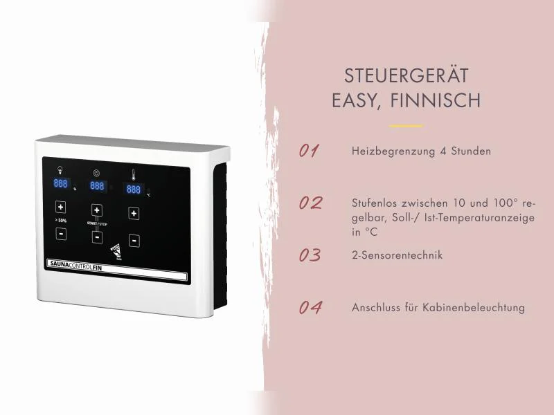 Karibu Hybrid Saunahaus Ares 2, anthrazit/anthrazit -inkl. 9 kW Ofen ext. Steuerung- - Image 6
