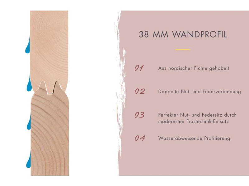 Karibu Hybrid Saunahaus Ares 2, anthrazit/graualuminium -ohne Ofen- - Image 7