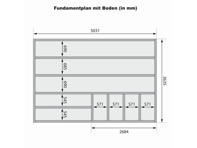 Karibu Hybrid Saunahaus Ares 3, naturbelassen/graualuminium -ohne Ofen- - Image 5