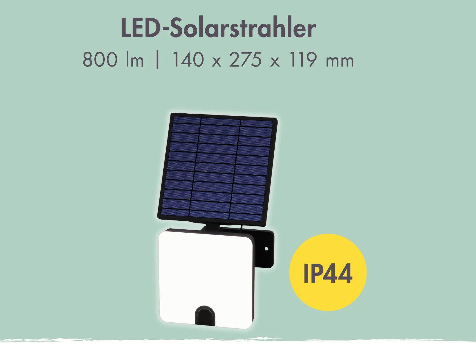 Karibu LED Außenstrahler Sunny mit Solar, inkl. Bewegungsmelder