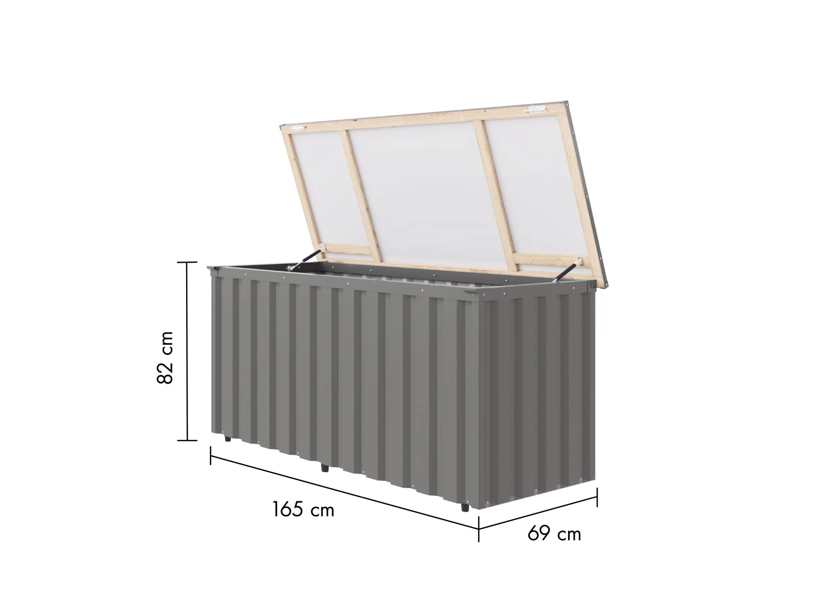 Karibu Metallbox Indium 2, Graualuminium - Image 2