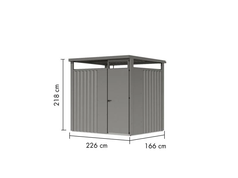 Karibu Metallgerätehaus Osten 1,5 graualuminium - Image 3