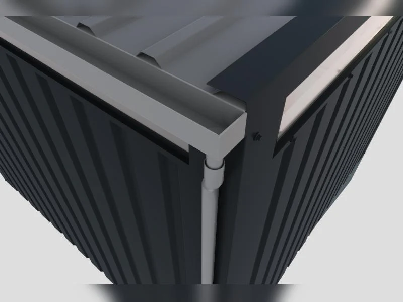 Karibu Metallgerätehaus Osten 2, graualuminium - Image 6