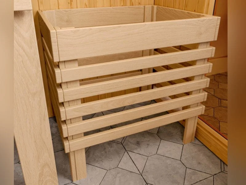 Karibu Multifunktions-Sauna Ava mit Dachkranz, 9 kW Bioofen und Infrarotstrahler - Image 8