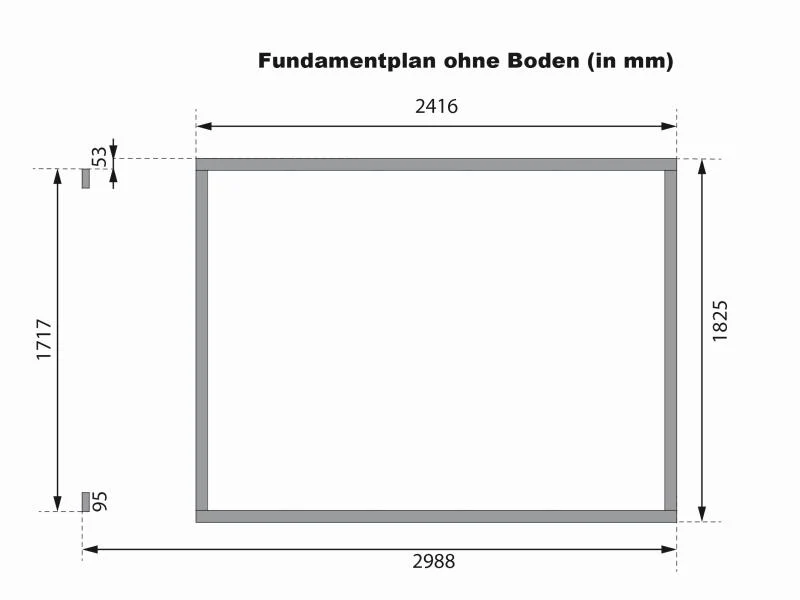 Karibu Multifunktionshaus Pultdach mit Schrank und Anbaudach 19 mm - Image 3