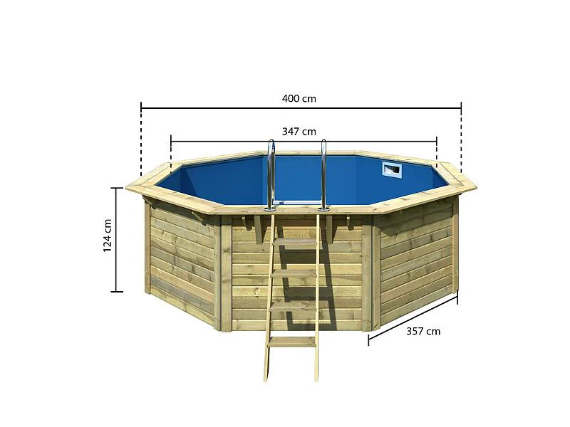 Karibu Pool Modell 1 X kdi - Folie Blau - Image 3