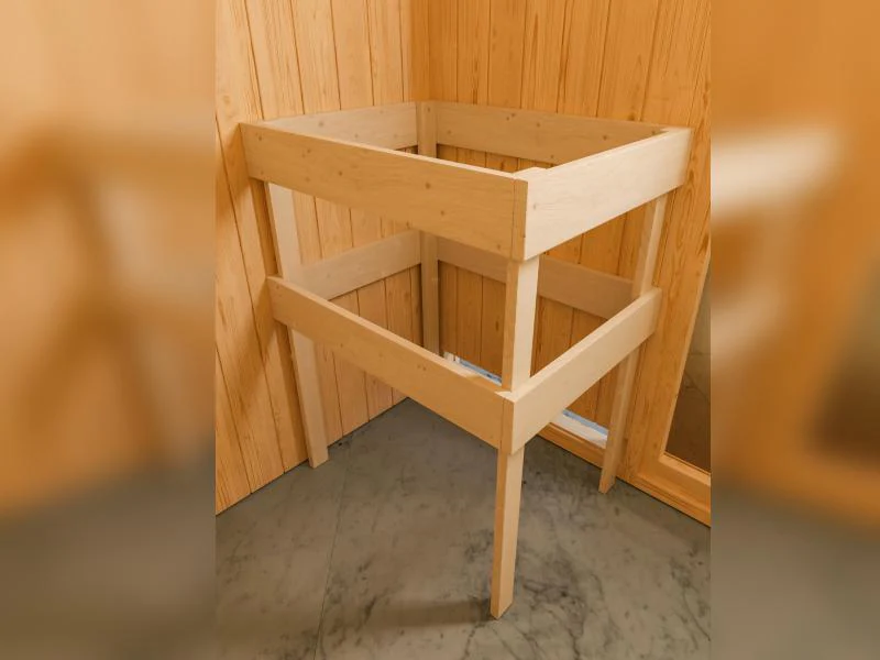 Karibu Sauna Adelina inkl. 9 kW Bioofen ext. Steuerung mit klassischer Saunatür -ohne Dachkranz- - Image 7