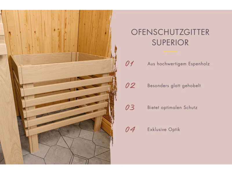 Karibu Sauna Airi, ohne Ofen - mit Dachkranz - - Image 10