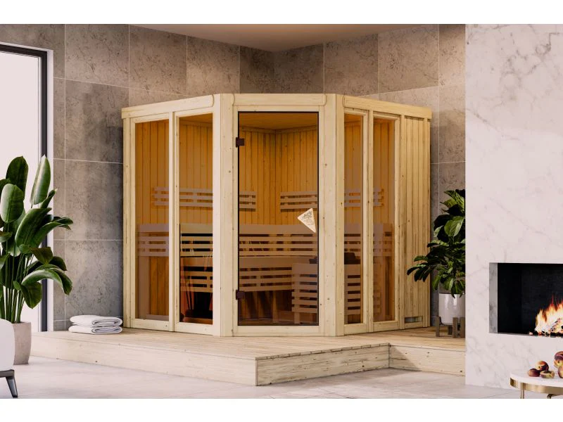 Karibu Sauna Airi, ohne Ofen - ohne Dachkranz -