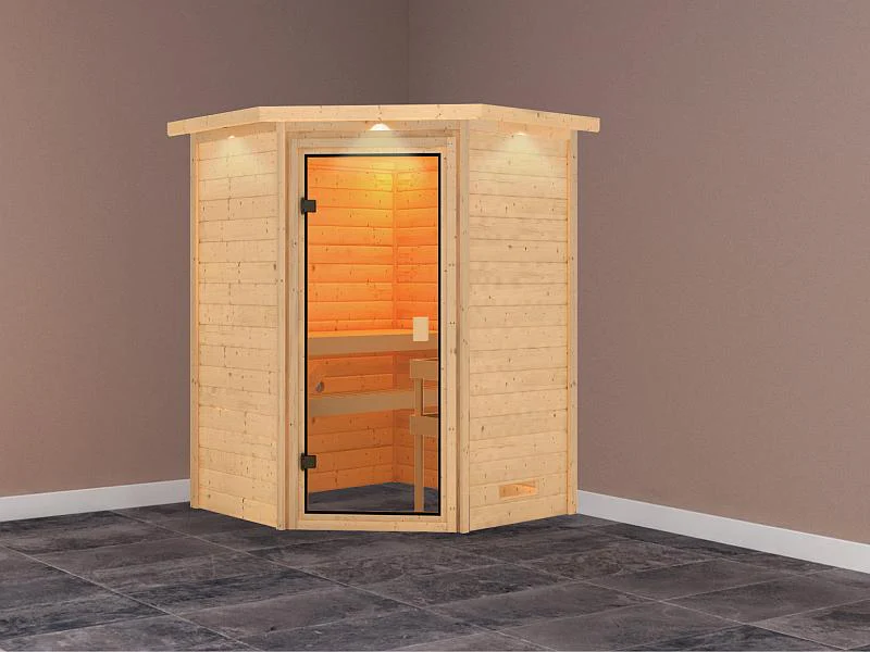Karibu Sauna Antonia mit Dachkranz 38 mm - Image 2