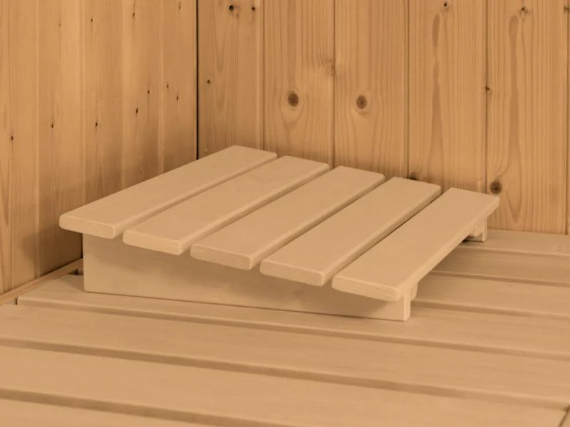 Karibu Sauna Bodin inkl. 9 kW Ofen externer Steuerung, mit energiesparender Saunatür -ohne Dachkranz - Image 8