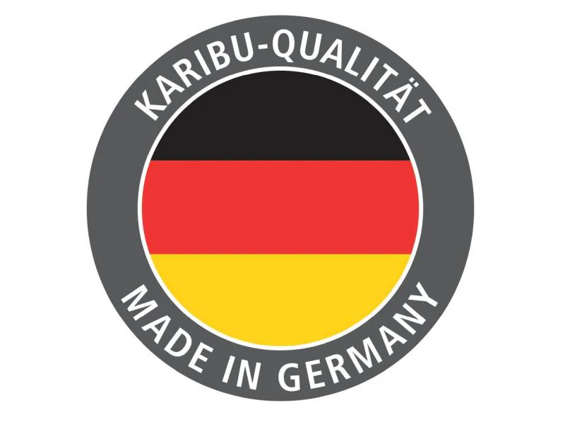 Karibu Sauna Carin inkl. 9 kW Bioofen ext. Steuerung mit energiesparender Saunatür - mit Dachkranz - - Image 11