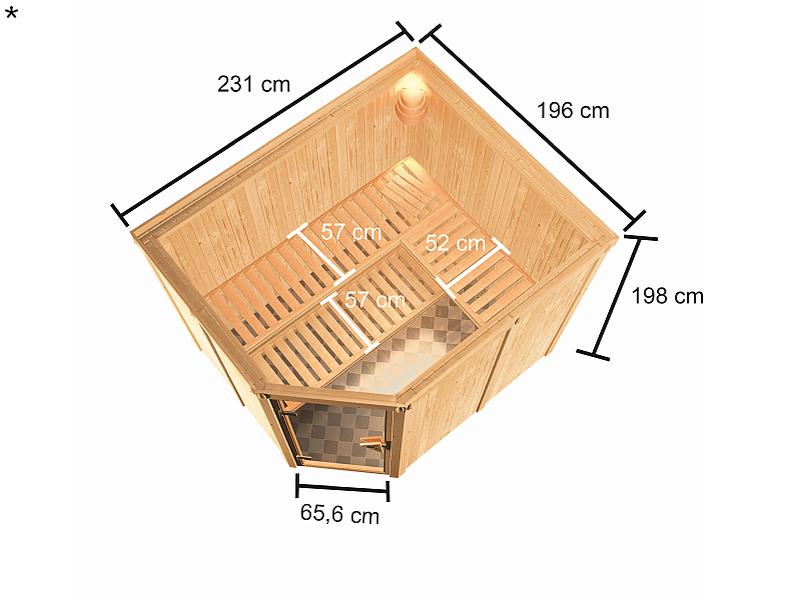 Karibu Sauna Horna 68 mm - Image 3