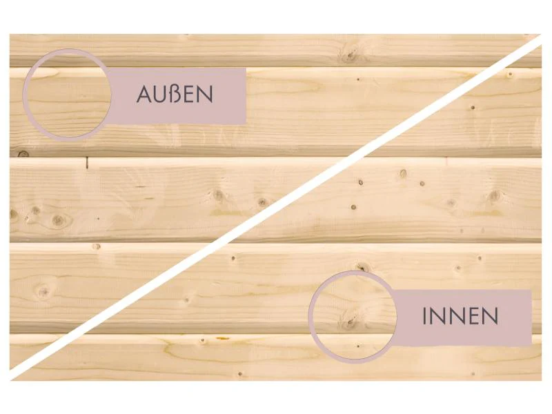 Karibu Sauna Irava 1 - inkl. 3,6 kW Ofen integr. Steuerung - Image 7