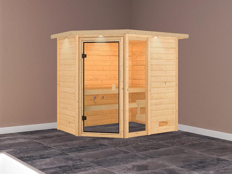 Karibu Sauna Jada mit Dachkranz 38 mm - Image 2
