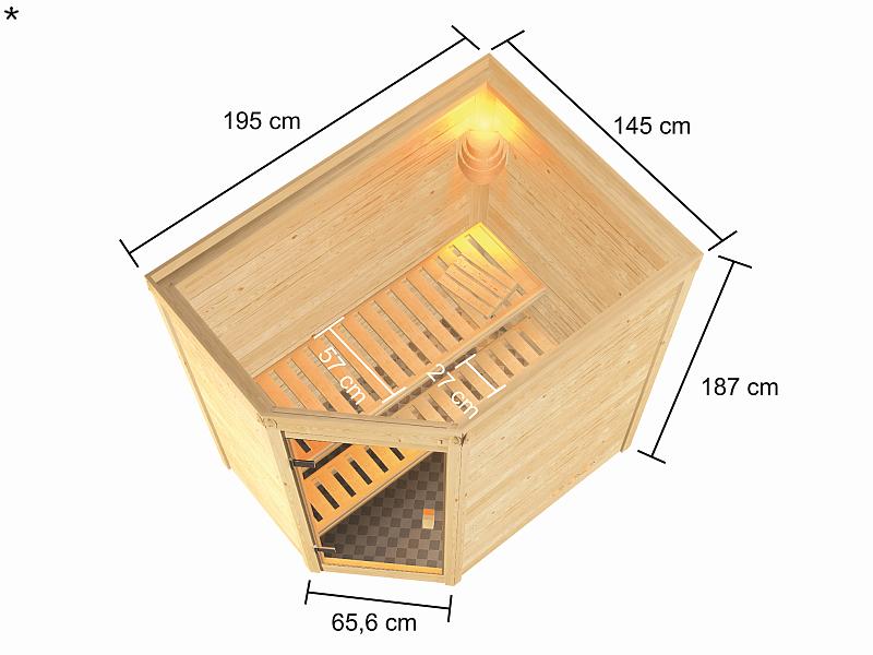 Karibu Sauna Jella 38 mm - Image 3