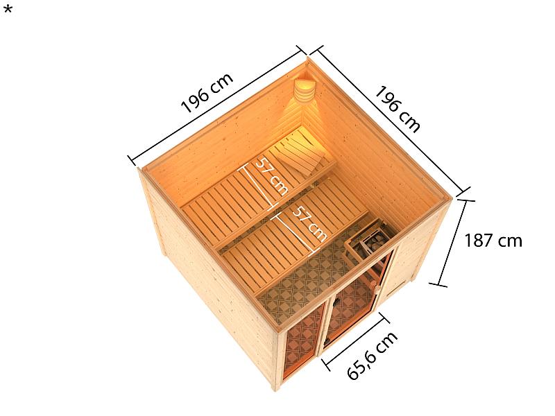 Karibu Sauna Jutta 38 mm - Image 3