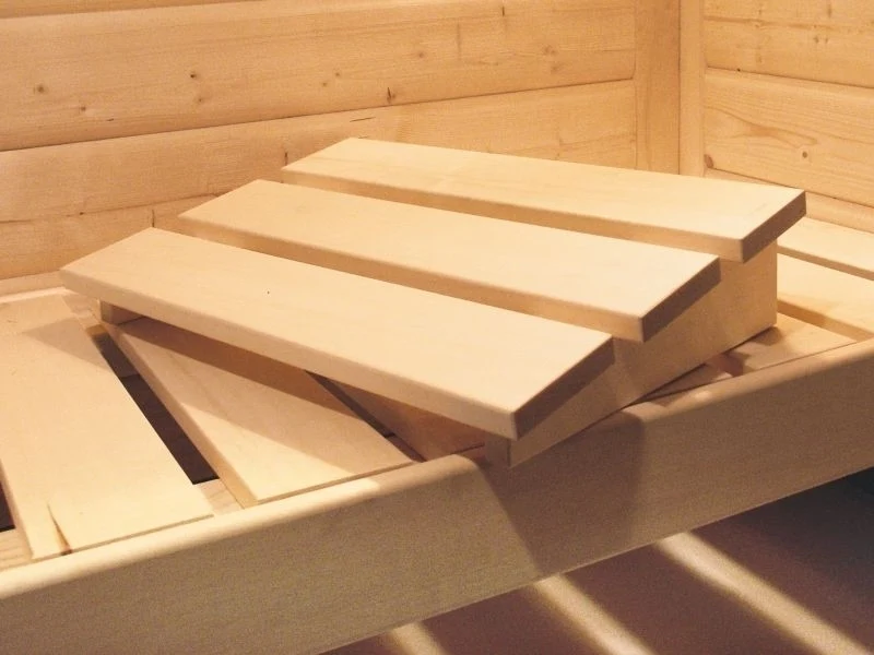 Karibu Sauna Larin inkl. 9 kW Bioofen externe Steuerung, mit moderner Saunatür - mit Dachkranz - - Image 11