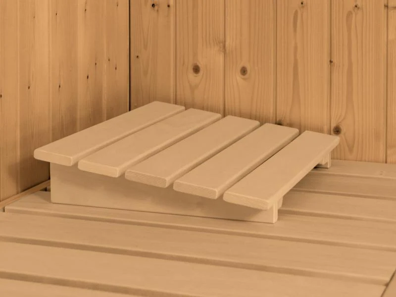 Karibu Sauna Larin inkl. 9 kW Bioofen mit externer Steuerung, mit Dachkranz, mit energiesparender Sa - Image 8