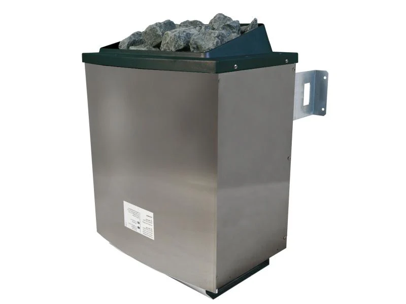Karibu Sauna Larin inkl. 9 kW Ofen externe Steuerung, mit moderner Saunatür - mit Dachkranz - - Image 4