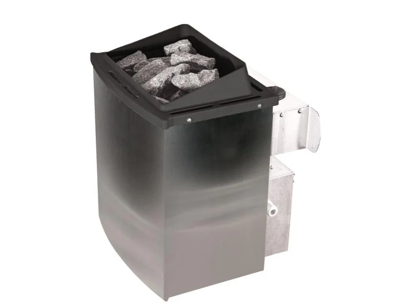 Karibu Sauna Larin inkl. 9 kW Ofen mit integr. Steuerung, ohne Dachkranz, mit energiesparender Sauna - Image 5